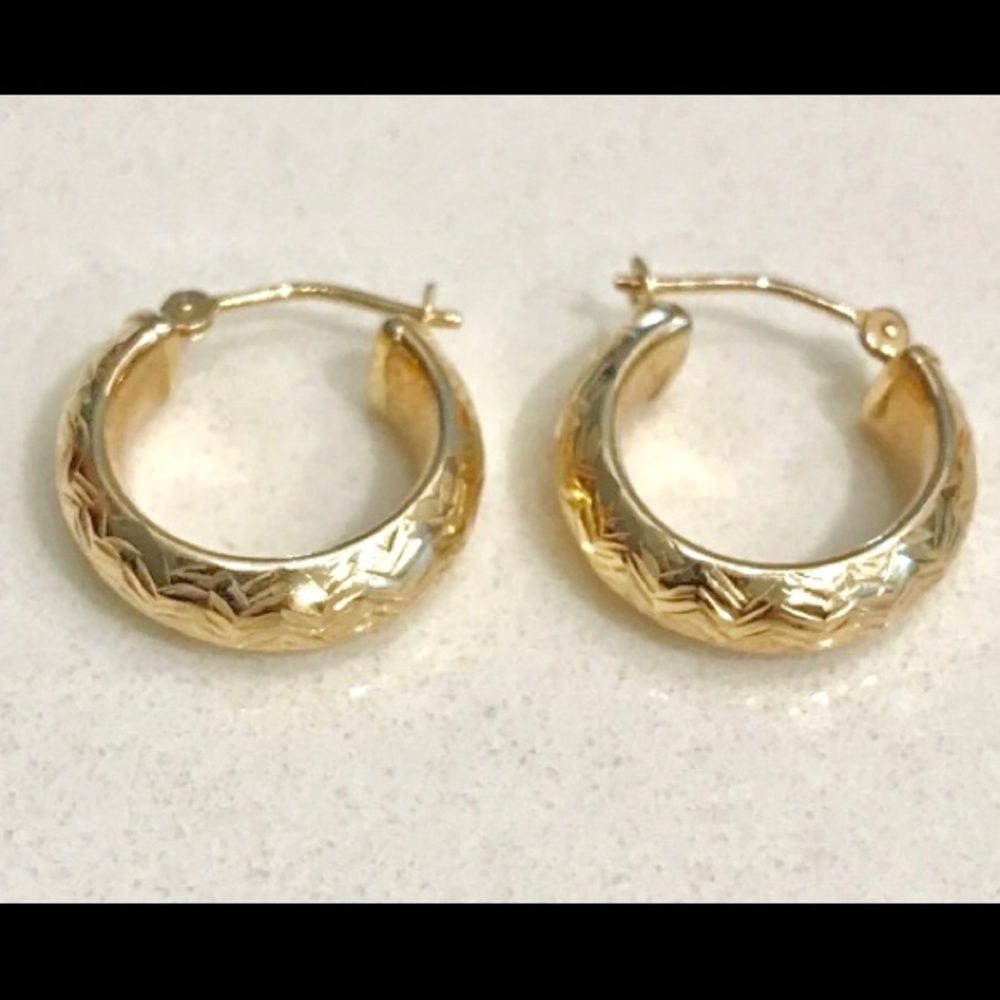 14K Solid Gold Earrings